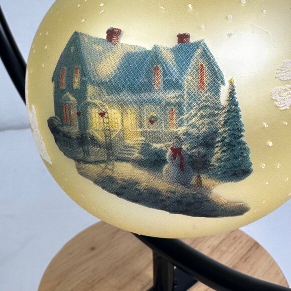 Thomas Kinkade "Blessings Of Christmas" Glass Hand-Painted Ornament Collectible - Picture 5 of 8